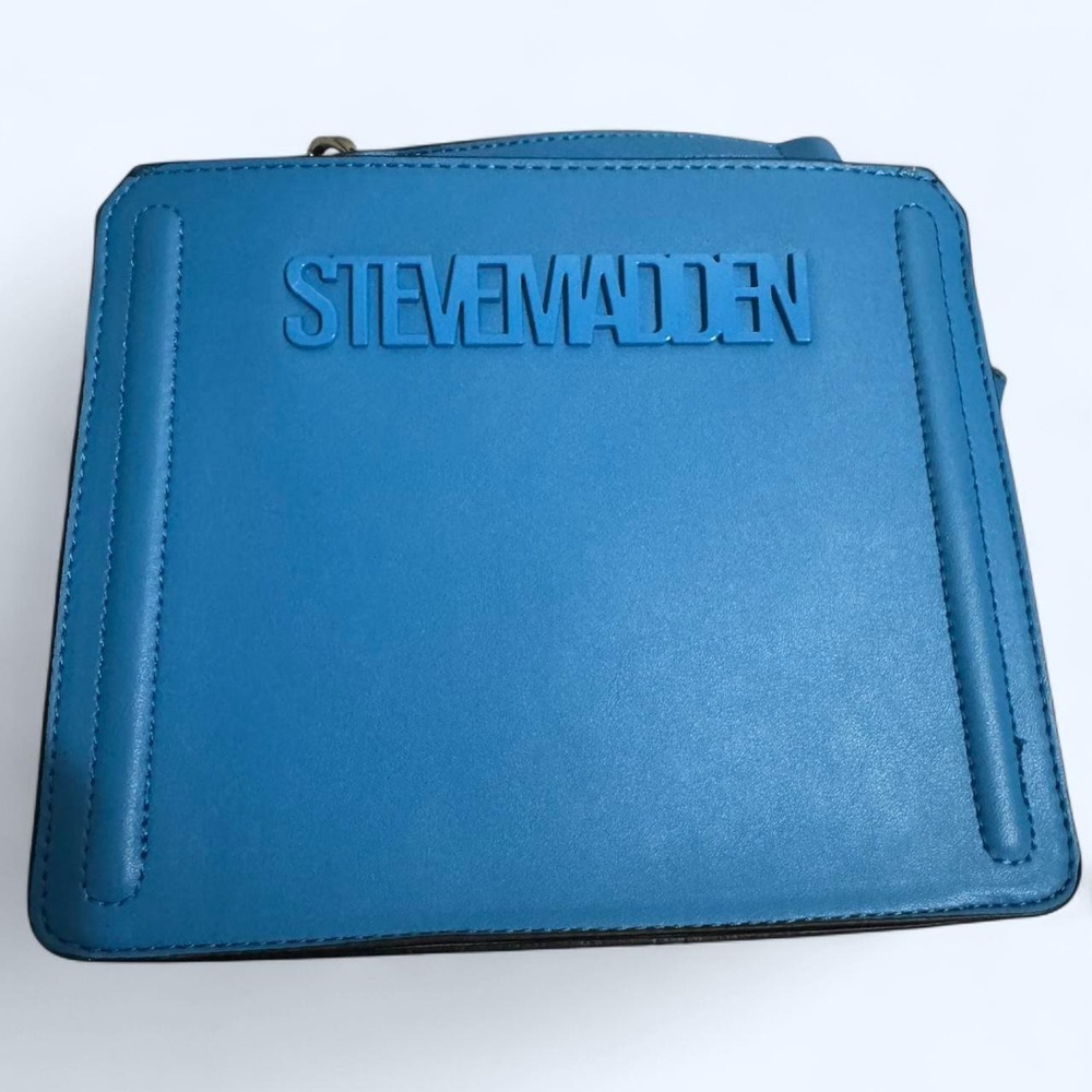 The Steve Madden Blue Satchel Top Handle Bag